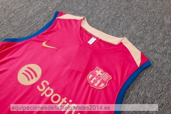 Nuevo Entrenamiento Sin Mangas Barcelona 24/25 Rosa Baratas